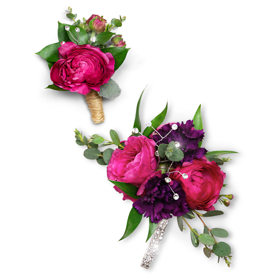 Allure Corsage and Boutonniere Set