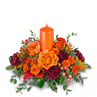 Persimmon Flame Centerpiece